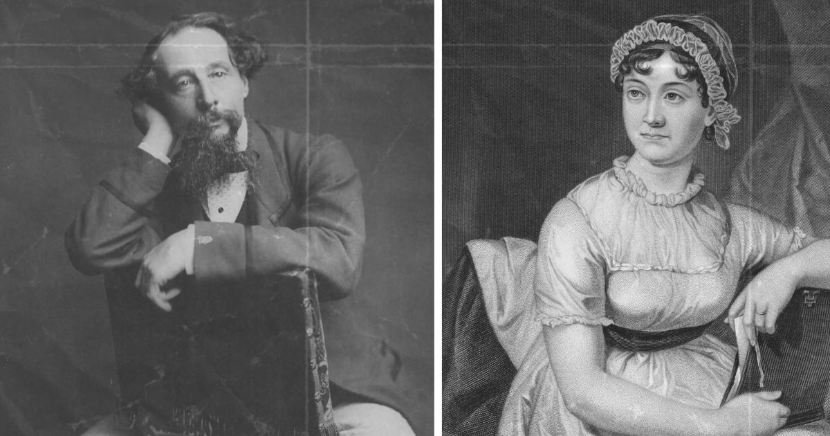 جین آستین و چارلز دیکنز