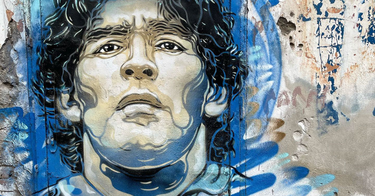 گرافیتی مارادونا